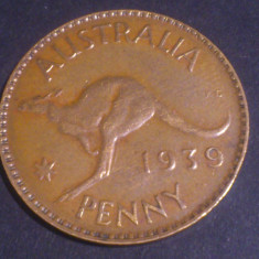 One 1 Penny 1939 Australia, stare EF (poze)