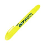 Textmarker uscat pentru evidentiere notite,varf durabil,galben fosforescent