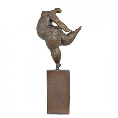 Dansatoare nud-statueta moderna din bronz TBE-30 foto