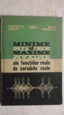 C. Udriste, Tanasescu - Maxime si minime ale functiilor reale de variabile reale foto