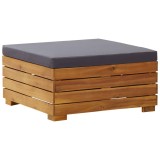 Cumpara ieftin Taburet modular cu pernă, 1 buc., lemn masiv de acacia