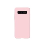 Husa protectie flippy compatibila cu samsung galaxy s10 liquid silicone case roz
