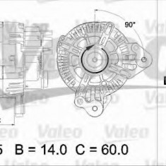 Generator / Alternator VW CADDY III Caroserie (2KA, 2KH, 2CA, 2CH) (2004 - 2016) VALEO 437470