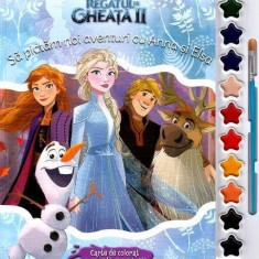 Disney. Regatul de gheață 2. Să pictam noi aventuri cu Anna și Elsa. Carte de colorat - Paperback - Disney - Litera mică