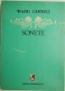 Sonete - Radu Carneci - Carte Poezie Beletristica - Noua/Anticariat Stare Buna
