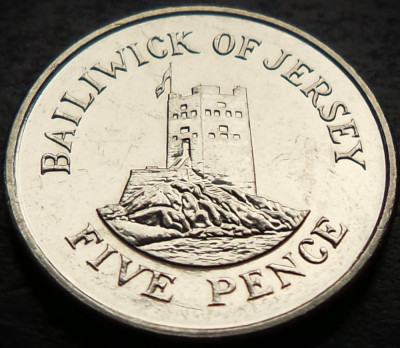 Moneda 5 PENCE - JERSEY, anul 2014 * cod 5004 foto