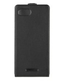 Husa Flip Oxo Platinum Sony Xperia E3 - Negru, Cu clapeta, Piele Ecologica