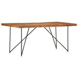Cumpara ieftin Masa de bucatarie, 180 x 90 x 76 cm, lemn masiv de acacia