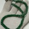 COLIER AVENTURIN VERDE Natural + ARGINT 925 - 49cm - Vintage !