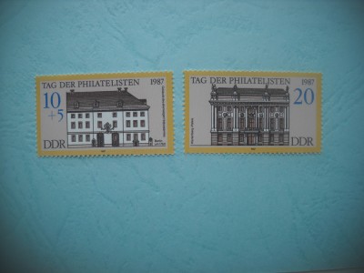 HOPCT TIMBRE MNH 1212 ZIUA MARCII POSTALE -2 VAL-1987-GERMANIA DDR/RDG foto