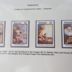 Vanuatu-Craciun- serie completa -nestampilate MNH