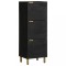 vidaXL Dulap &icirc;nalt, negru, 40x33x110 cm, lemn prelucrat 4017677
