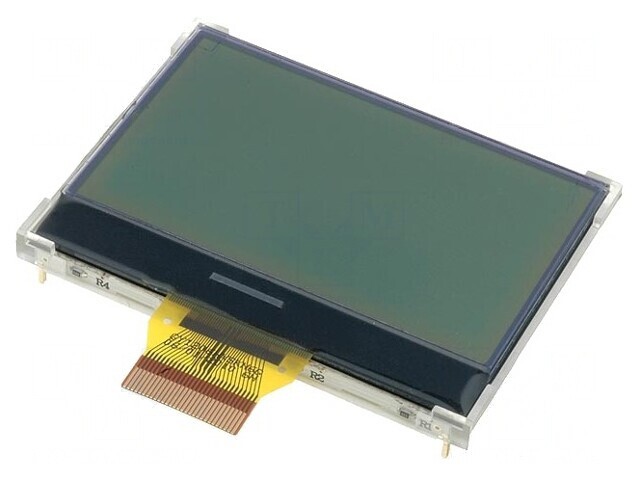 Afișaj LCD Grafic 128x64 Gri LED RX12864A1-GHW