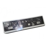 Set 2 suporti numar inmatriculare 3D cu rama ALBA