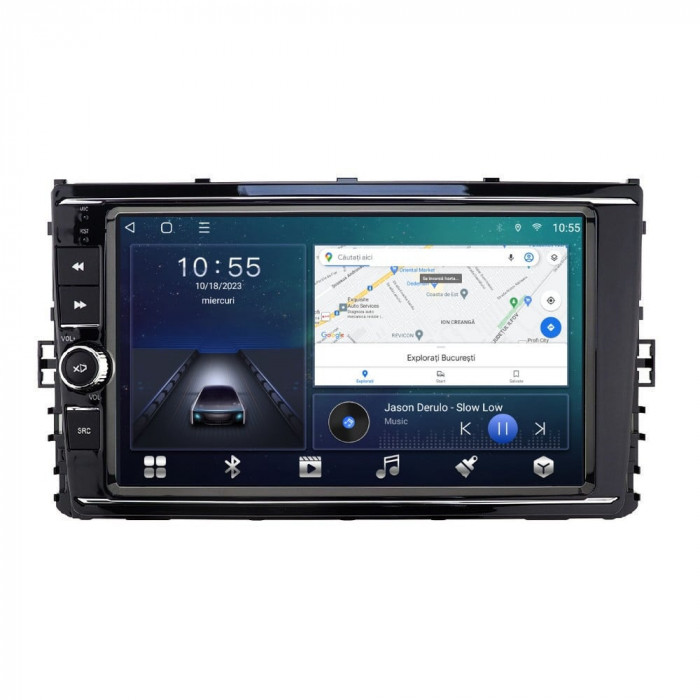 Navigatie dedicata cu Android VW T-Roc dupa 2017, 2GB RAM, Radio GPS Dual Zone,