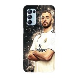 Husa compatibila cu Oppo A54 5G, Viceversa, model Benzema, Silicon, TPU, Transparent, Carcasa