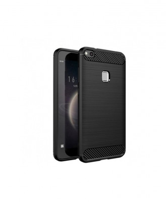 Husa Carbon Fiber Huawei P30 ELE-L29 Neagra foto