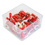 SET 100 PAPUCI ELECTRICI TERMINALI TIP FURCA IZOLATI 4.3MM 71524