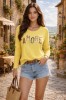 Bluza dama galbena AMORE