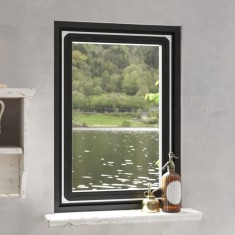 vidaXL Plasă insecte magnetică pentru ferestre, alb, 80x120 cm