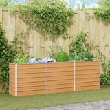 Cumpara ieftin Strat inaltat de gradina Maro deschis 240 x 40 x 77 cm