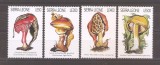 Sierra Leone 1996 - Ciuperci (serie + MC de 8 + 2 colite), 6 poze, MNH, Nestampilat