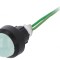 Lampă LED verde 230VAC &Oslash;13mm cablu 300mm