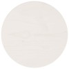VidaXL Blat de masă, alb, &Oslash;30x2,5 cm, lemn masiv de pin