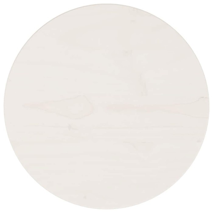 vidaXL Blat de masă, alb, &Oslash;30x2,5 cm, lemn masiv de pin