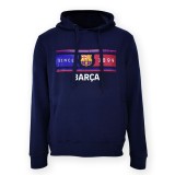 FC Barcelona hanorac de bărbați cu glugă Return navy - L