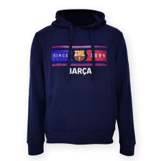 FC Barcelona hanorac de bărbați cu glugă Return navy - M