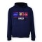 FC Barcelona hanorac de bărbați cu glugă Return navy - M