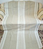 Fata de masa Vintage din bumbac cu model in tesatura.