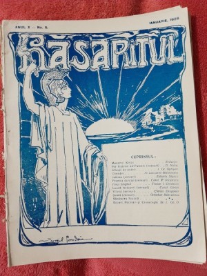 Revista Rasaritul, anul X, nr.5/1928 foto