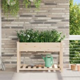 VidaXL Jardiniere cu Raft 115x59x76 cm Lemn Solid de Brad