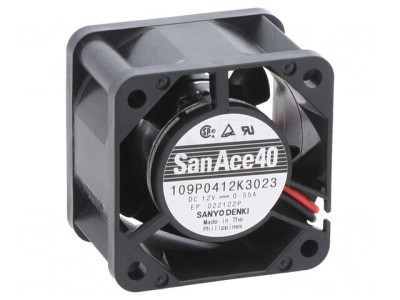 Ventilator DC axial 12V 40x40x28mm 35,4m3/h 50dBA cu lagăr bilă foto