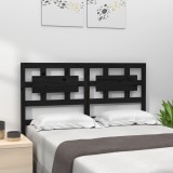 vidaXL Tăblie de pat, negru, 145,5x4x100 cm, lemn masiv de pin