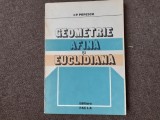 I. P. Popescu - Geometrie afina si euclidiana