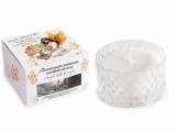 Cumpara ieftin Lumanare parfumata in borcan sticla, cutie cadou aroma Lemn santal, Ambra cm 9 x 9 x 5 H