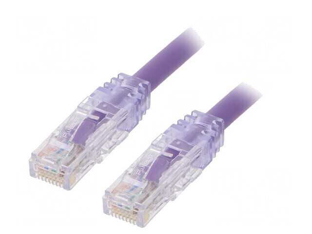 Patch cord violet TX6A&trade; 10Gig U/UTP 6a 0,5m