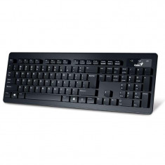 Tastatura Genius Slimstar 130, cu fir, US layout, neagra, USB foto