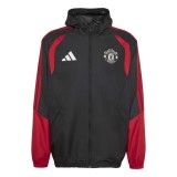 Manchester United geacă de bărbați cu glugă allweather black - M