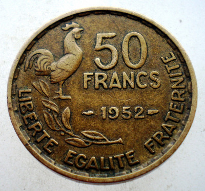 7.168 FRANTA 50 FRANCS FRANCI 1952 foto