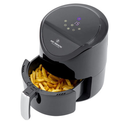 Friteuza cu aer cald Just Perfecto, 1200 W, 3.5 litri, 7 programe, Digitala, 80-200 C, Timer, Negru foto