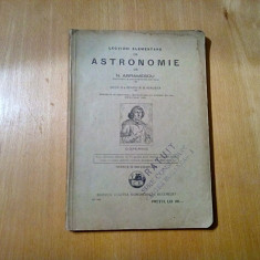 ASTRONOMIE Lectiuni Elementare - N. Abramescu - 1930, 219 p.