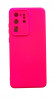 Huse silicon antisoc cu microfibra interior Samsung Galaxy S20 Ultra Roz Neon, Husa