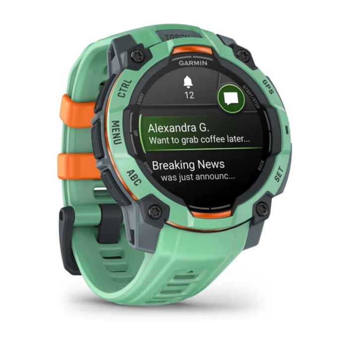 Smartwatch GARMIN Instinct 3 AMOLED Negru Verde 1,2&quot; 45 mm &Oslash; 45 mm (3 Unități)