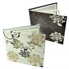 Carcasa 4 CD DVD model Black &amp;amp; White, design floral foto