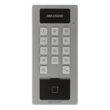 Terminal control acces si interfon cu tastatura, cititor card, Bluetooth, Wi-Fi, Alarma - HIKVISION DS-K1T502DBWX