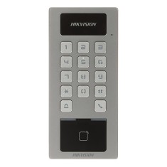 Terminal control acces si interfon cu tastatura, cititor card, Bluetooth, Wi-Fi, Alarma - HIKVISION DS-K1T502DBWX